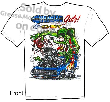 Chevelle Rat Fink T shirt, Rat Fink T Shirt New Sz M 3X  