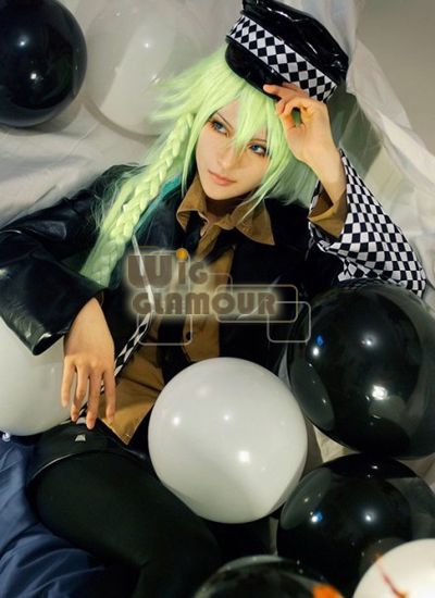 Amnesia UKYO Long Mixed Green Cosplay Hair Wig  