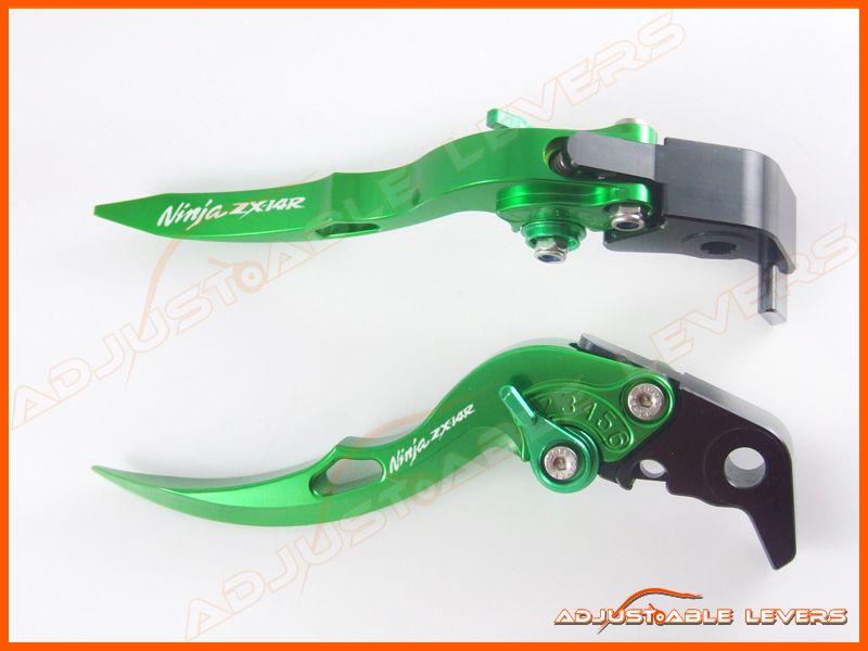   Levers Ninja ZX14R Logo 06 2012 Kawasaki ZX1400 ZX14R ZZR1400  