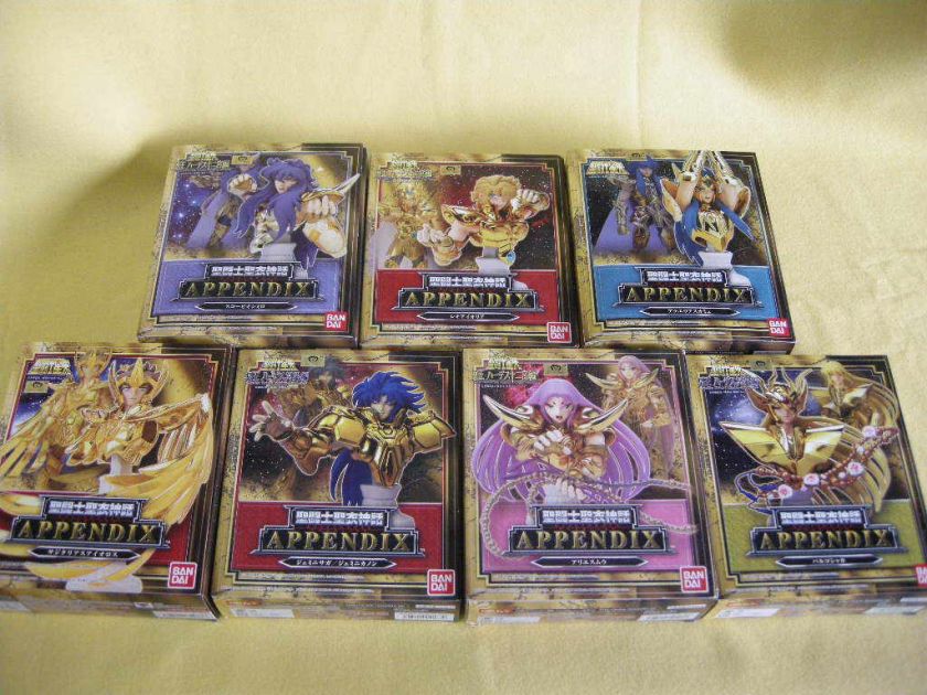   Cloth Myth Lot of 7 Set Appendix Leo Virgo Camus Scorpio JPN  