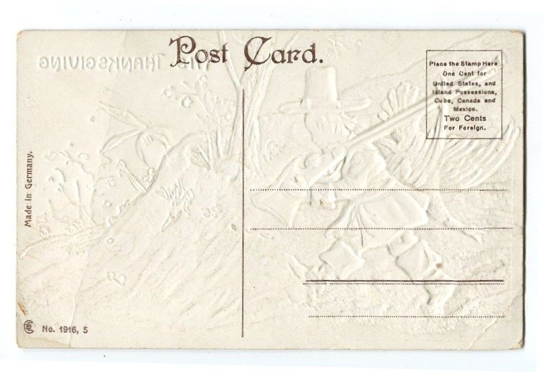 GREAT VINTAGE EMBOSSED HOLIDAY POSTCARD IT IS POSTALLY UNUSED AND IN 