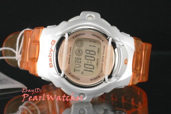 CASIO COLORFULL JELLY BABY G BG184 5B /W. WARRANTY  