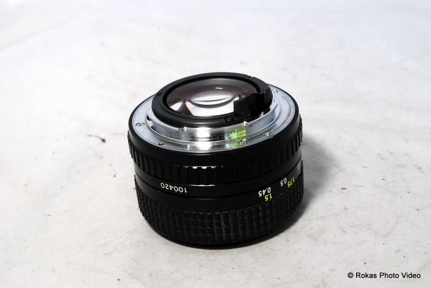 Ricoh 50mm f1.4 lens manual focus PK K bayonet mount Pentax M  