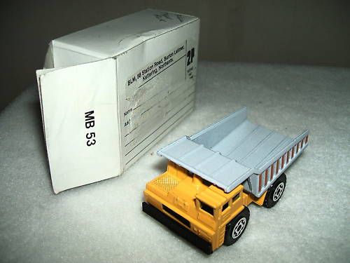 MATCHBOX International DUMP TRUCK MB53 1140 1989  