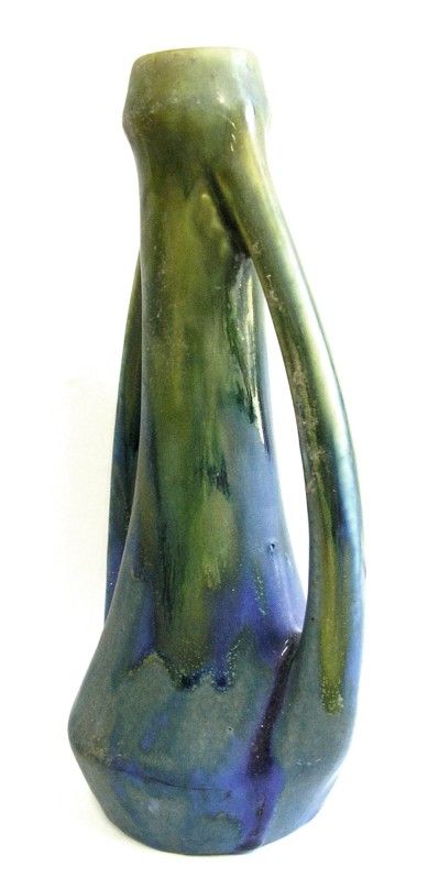 ART NOUVEAU VASE c1910 TALL UNSIGNED GILBERT METENIER  