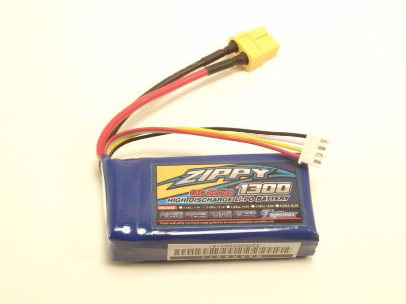 NEW Zippy 1300mah 3S 11.1v 15c Lipo Battery Deans/Traxxas/EC3 plug 