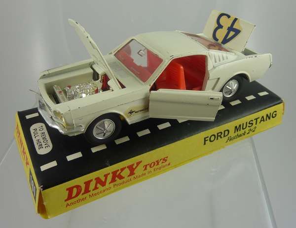 Vintage Dinky Mustang Fastback 2+2 #161 Diecast Car Made In England 