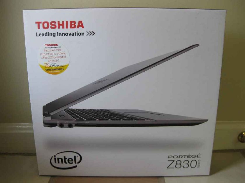 TOSHIBA PORTEGE Z835 P360 13.3” ULTRABOOK MAGNESIUM CASE, 128 GB SSD 