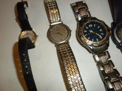 LOT 11   WATCH SEIKO CASIO CITIZEN TIMBERLAND WRISTWATCH REPAIR /PARTS 