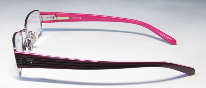 NEW LACOSTE 12229 48 18 130 PINK/BURGUNDY EYEGLASSES/GLASSES/FRAME 