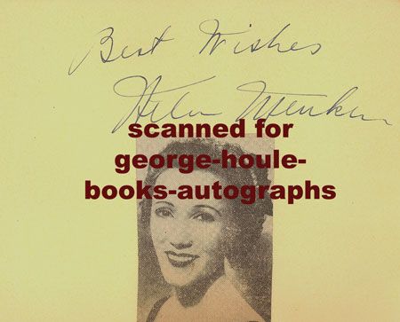 HELEN MENCKEN~AUTOGRAPH~1933~HUMPHREY BOGART  