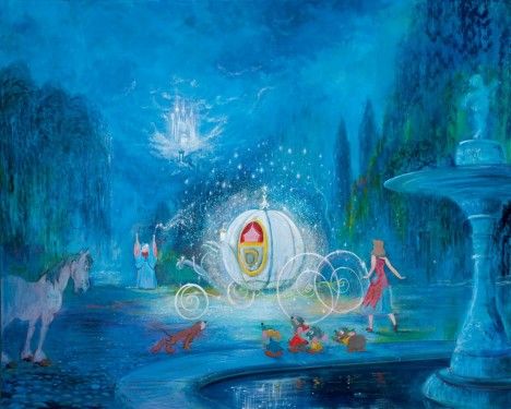 Disney Art DREAM IS A WISH YOUR HEART MAKES Cinderella  