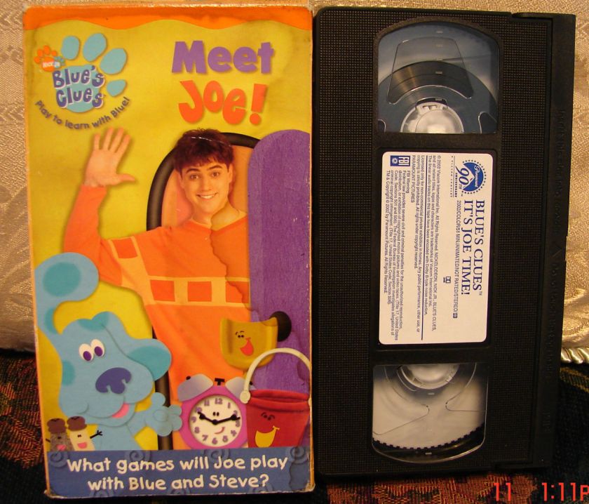 Blues Clues Blues MEET JOE Vhs Ship 1 video $3 Ship Unlimited For $5 