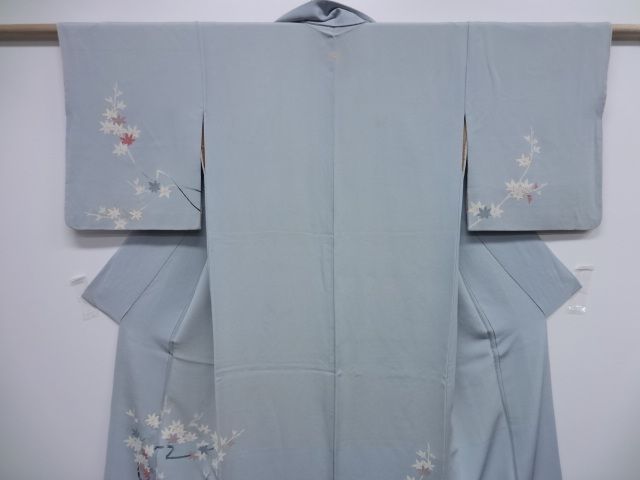 22194# Japanese KIMONO SILK / DYED MOMIJI  