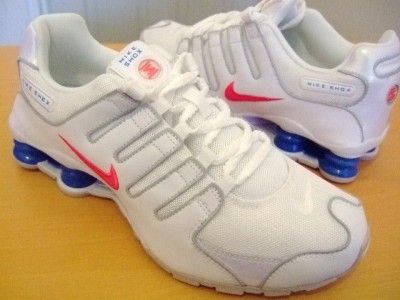 ORIGINAL GIRLS NIKE SHOX NZ TRAINERS UK SIZE 3.5   4 ( 1 0 3 )  