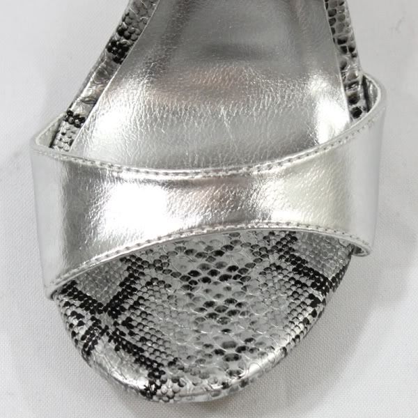   Auth Brand New Max Rave by BCBG Envy Silver Party High Heels Shoes