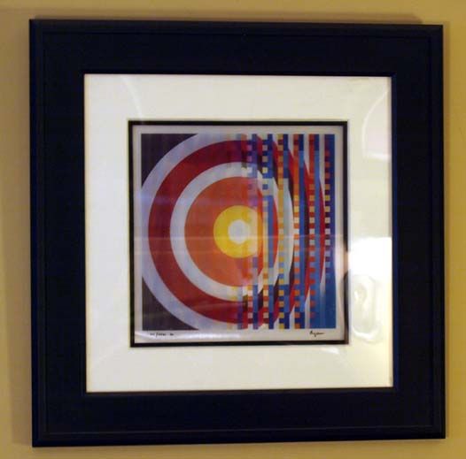 Blanc Tango   Agamograph   Yaacov Agam Original c. 2005  