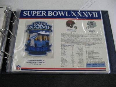 RAIDERS~BUCCANEERS 2003 NFL SUPER BOWL XXXVII PATCH W&W  