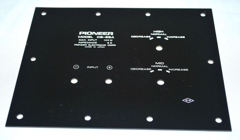 PIONEER CS99A CROSSOVER FACEPLATE NICE CONDITION  
