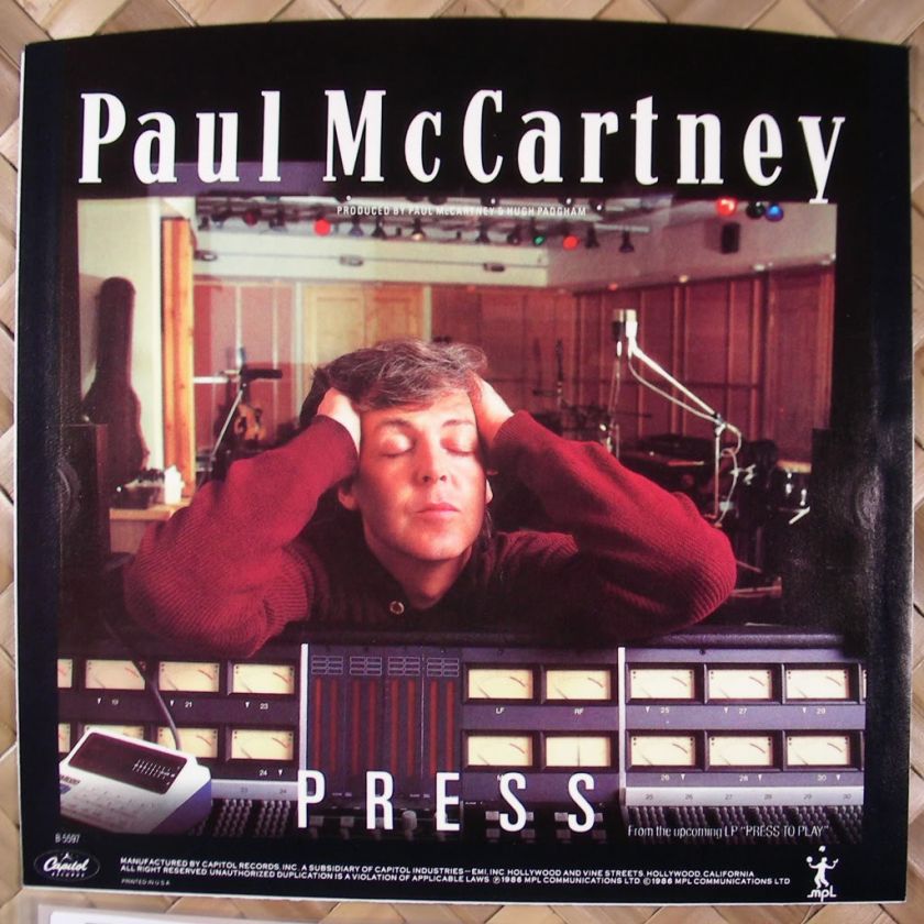 Beatles ★ Paul McCartney ★ Press ★ PROMO 45 w/PS MINT Unplayed 