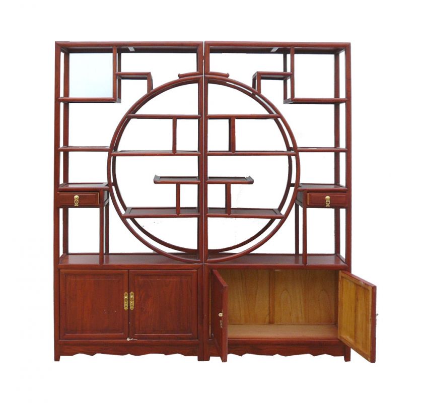 Gorgeous Rose Wood Room Divider Display Cabinet WK2066  