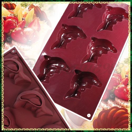 Dolphin Silicone Barking Mold Muffin Cup Cake Pan Tray  