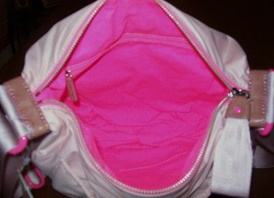 JUICY COUTURE PINK POLY/NYLON/LEATHER XBODY BAG RP$158 JUICY TURNLOCK 