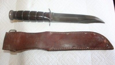 FAT BOY WWII KA BAR USMC MK.2 FIGHTING & UTILITY KNIFE WW2 BAYONET w 