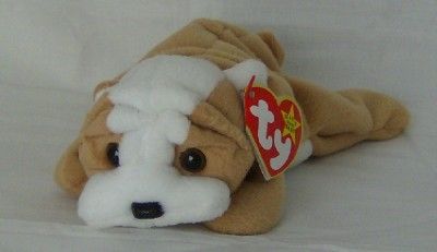 WRINKLES THE DOG TY BEANIE BABIE NWT DOB MAY 1, 1996  