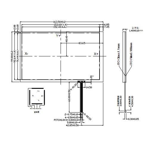   tft lcd touch panel screen with USB port touch panel driver  