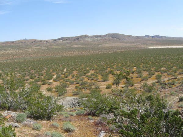 Lower Shaft with The Gravel Hills and Dry Lake in the Background.