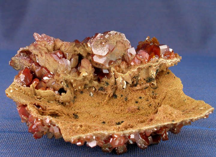 WORLDCLASS GEMMY VANADINITE GROUP, BIG CRYSTALS, WOW  