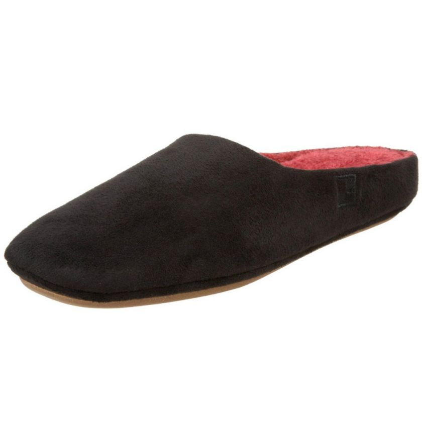 Woolrich SOMMERTON SCUFF Womens Black Faux Suede Comfort Slipper 