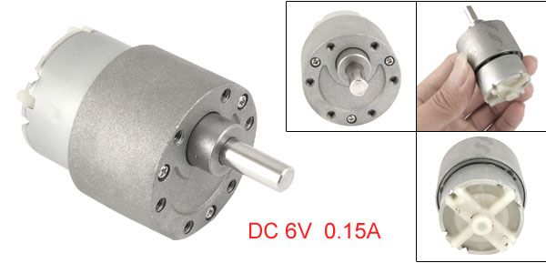 37mm Diameter 30RPM Output Speed 6V DC Geared Motor  