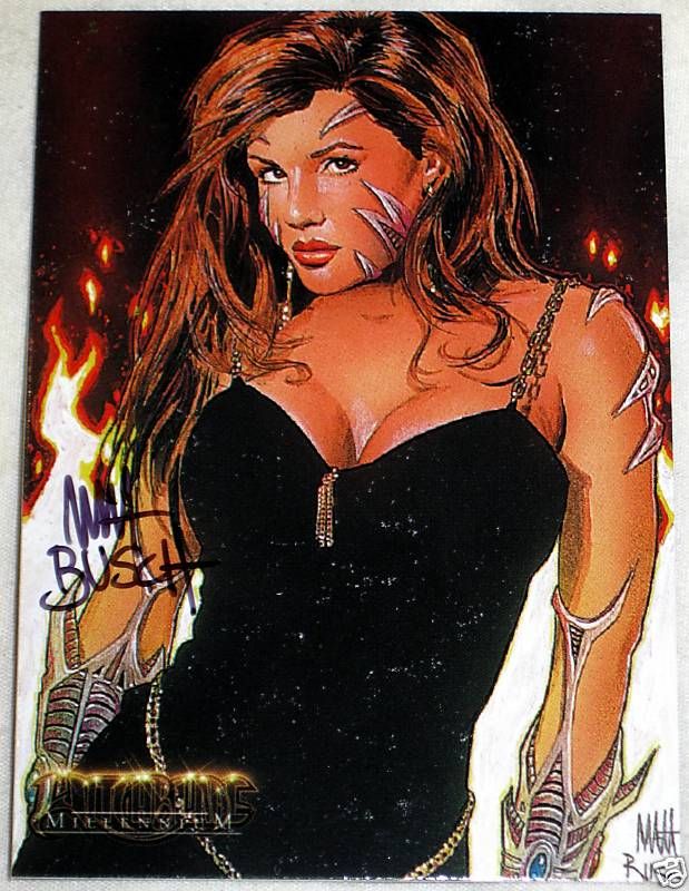 2000 Witchblade Millennium WITCHBLADE Signed MATT BUSCH  