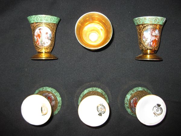 RARE set of 24 Karat Gold Imperial Antique China  