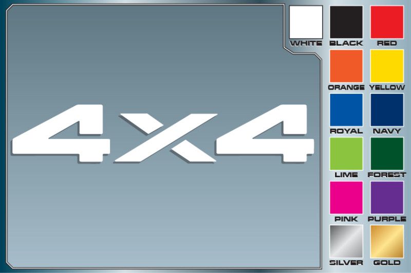 4x4 TRUCK Offroad cut vinyl decal sticker #2 car decals  