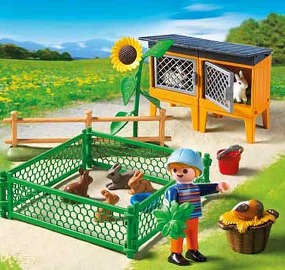 PLAYMOBIL® 5123 Rabbit Pens with    NEW 2011  