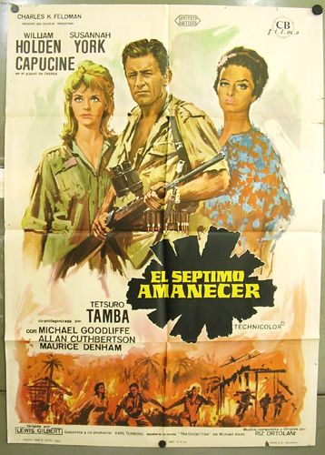 bj12 THE 7TH DAWN WILLIAM HOLDEN YORK 1sh POSTER SPAIN  