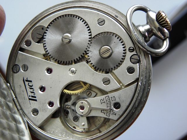 ANTIQUE TISSOT ANTIMAGNETIQUE OLD SWISS POCKET WATCH  