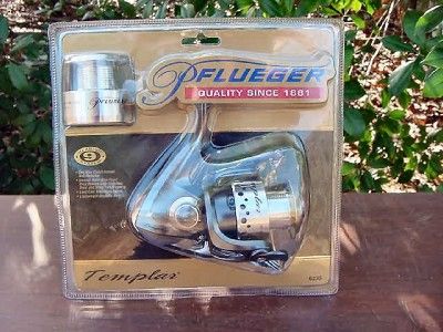 NIP Pflueger Templar Model 6235 9 BB Spinning Reel with Spare Spool 