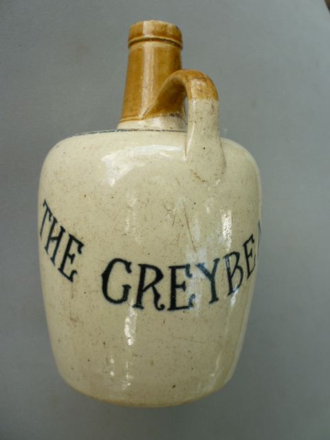 OLD WHISKY JUG CROCKS The Greybeard Heather Dew Whiskey  