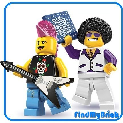 M289M247 Lego Punk Rocker & Dancer Minifigure 8684 8804  