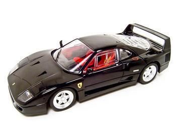 Hot Wheels Ferrari F40 Die cast 1/18 BLACK F 40 NEW  