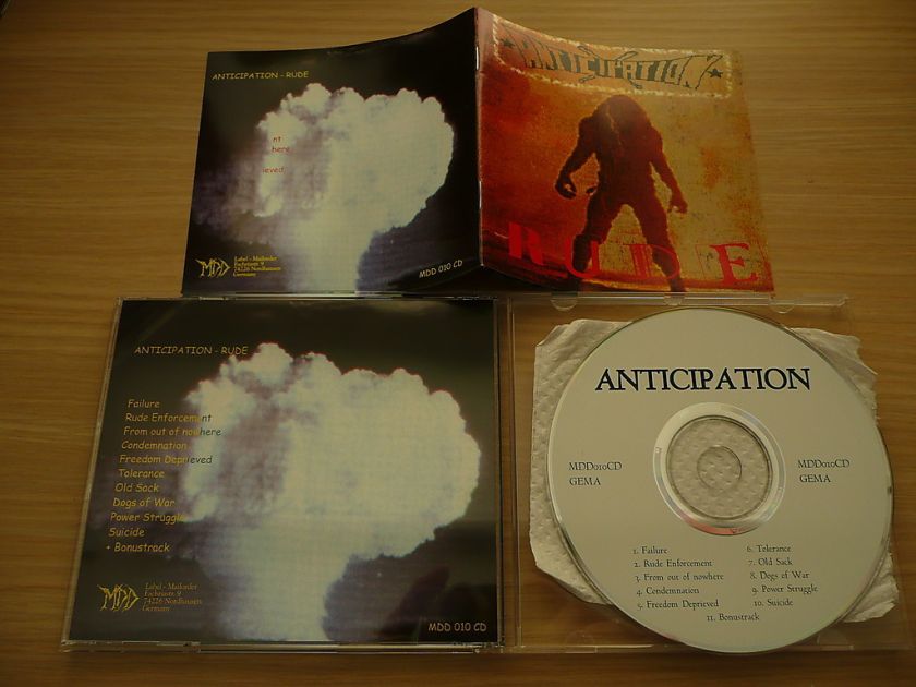   Anticipation   Rude RARE GERMAN METAL INDIE / MDD RECORDS 199?  