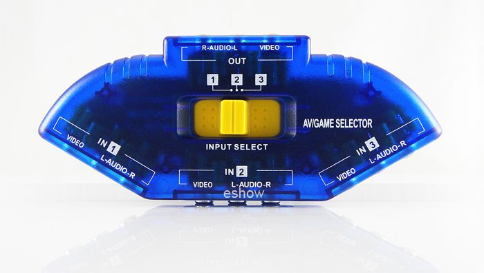 AV33 AV audio video signal switcher 3 group input and 1 group output