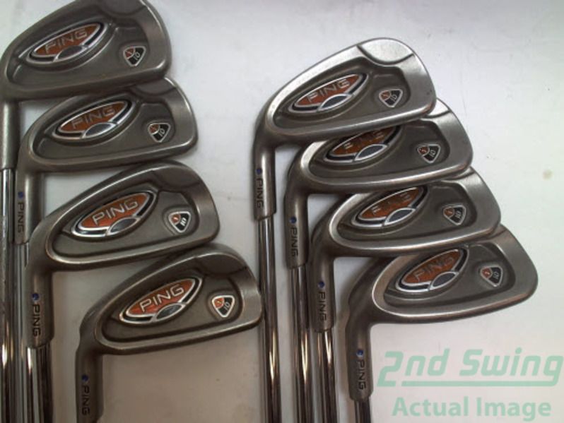 Ping i10 Iron Set 3 PW Steel Stiff Left Blue Dot  