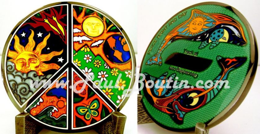 Peace Night Day Yin Yang Whale Moon GEOCOIN  Dan Morris  