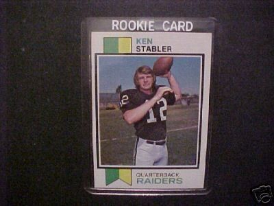 1973 TOPPS F/B #487 KEN STABLER ROOKIE EX MT++  