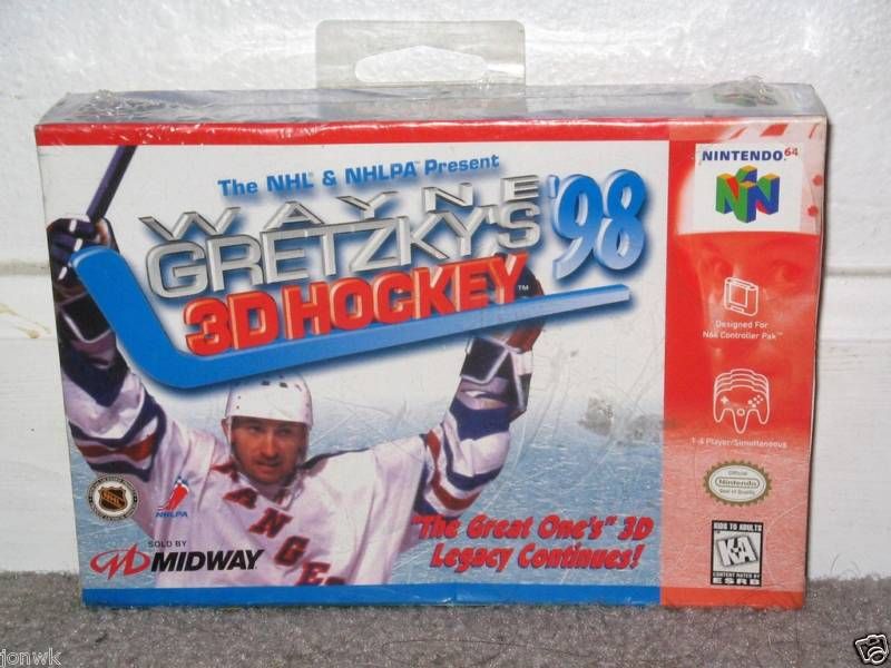 WAYNE GRETZKYS 3D HOCKEY 98   NEW   Nintendo 64 N64 031763121220 